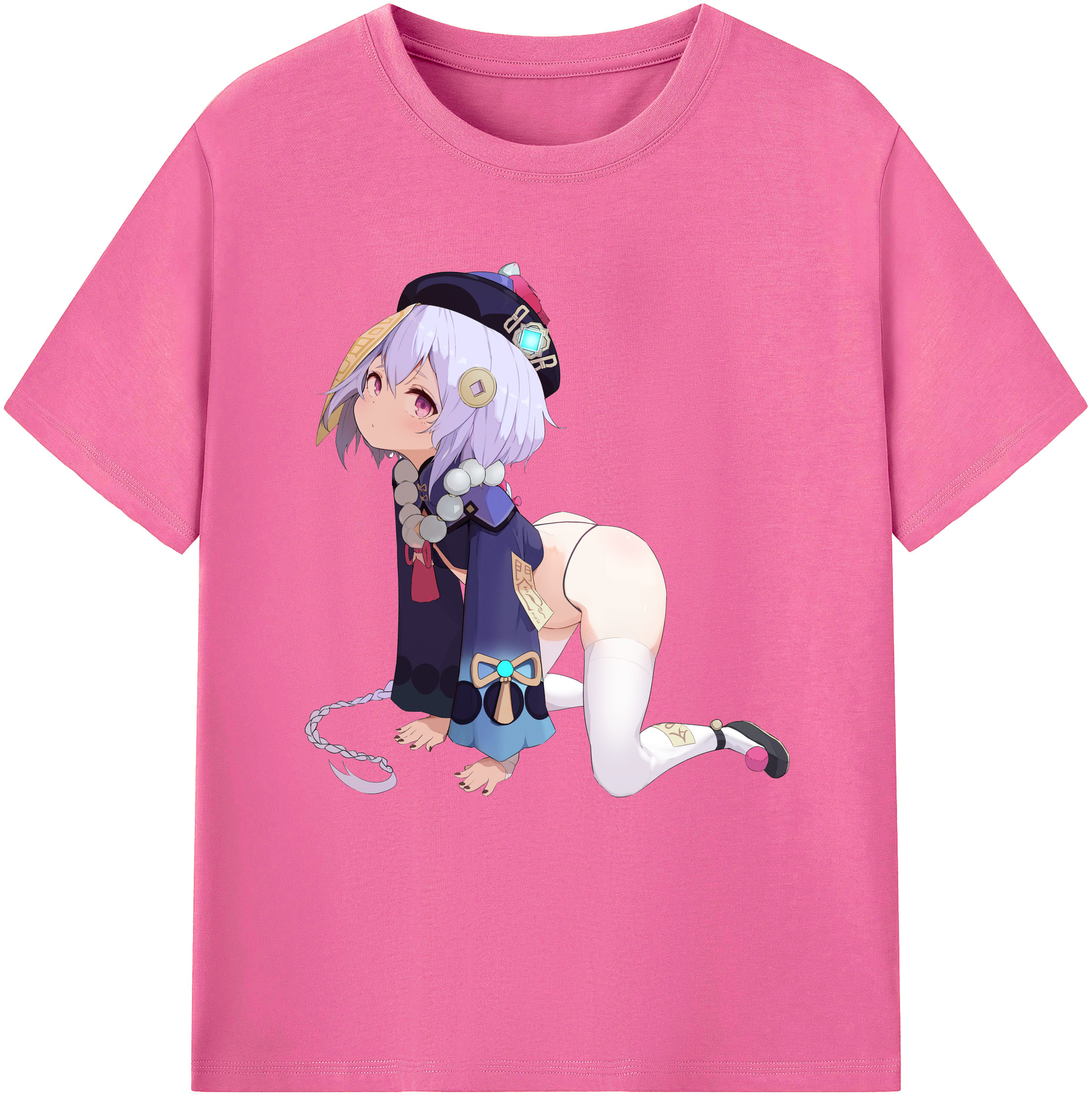 げんし神 七七 なな  genshin Nana レディースカジュアルプリントTシャツ（綿100％）